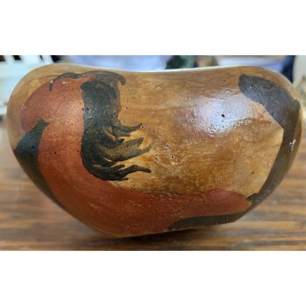 Primitive Clay Bowl Horses Cave Painting Style‎ - Picture 7 of 7